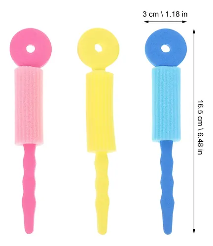 Herramienta Para Peinar El Cabello, 9 Unidades, Esponja, Rul