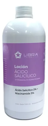Libra Locion Acido Salicilico 2% Niacinamida 3% Acne Poros