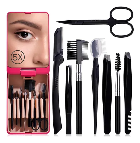 Set De Cejas 8 En 1 Jpnk Con Espejo 5x