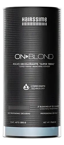 Polvo Decolorante On Blond Hairssime X500gr Tono Celeste