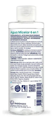 Dermaglós Agua Micelar 6 En 1 Piel Mixta A Grasa 200ml