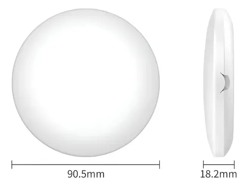 Espejo redondo de mano Gimify MLAR0348 con luz blanco cálido de 9cm x 9cm con 9cm de diámetro recargable usb-c marco rosa