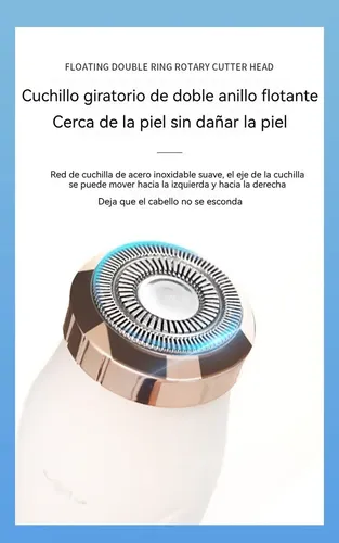 Máquina De Depilación Eléctrica Para Mujer Recargable 3 En 1