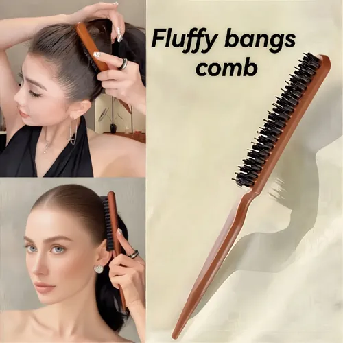 Peine Cola De Rata Con Cerdas Doble Fila Three-row Pointed Tail Comb (high Quality)