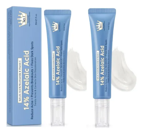 Crema Azelaico 14% Niacinamida Y C, Calmante 30 Ml, 2 Unidad