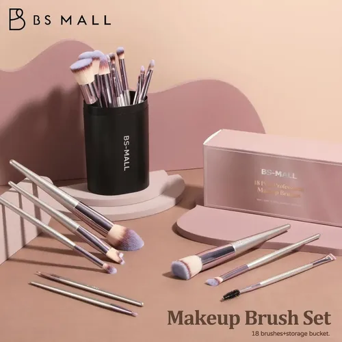 Brochas Bs-mall Makeup Brush Set 18 Pcs Premium.