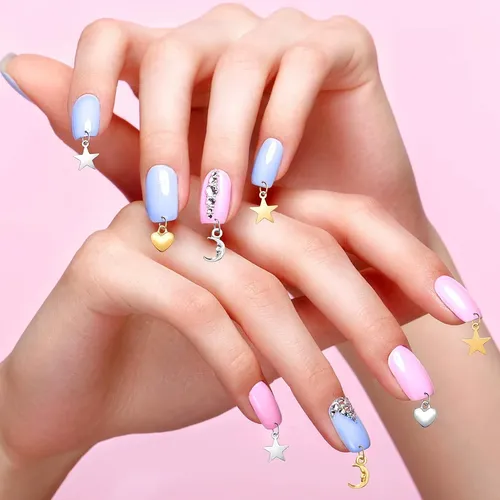 Set 71 Piezas Nail Art Con Anillos Y Taladro Para Uñas