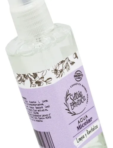 Sentida Botánica Agua Micelar Facial Hidratante Vegano 60ml