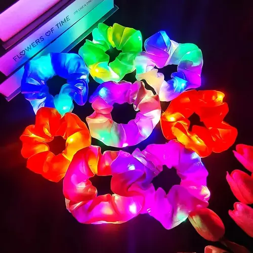 6 Cintas De Pelo Luminosas Led Para Una Fiesta De Cumpleaños