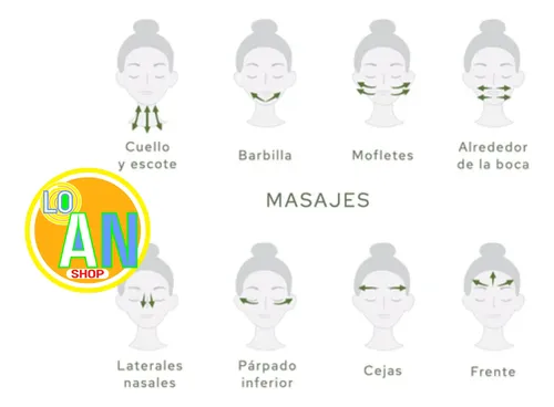 Rodillo Masajeador Facial Piedra Jade Natural Antiarrugas