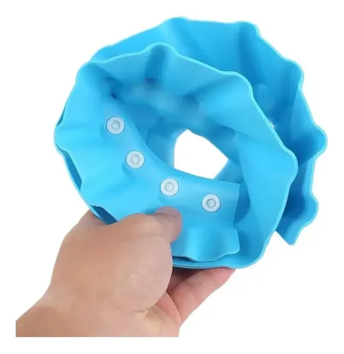 Gorro Protector Ducha Bebé Niño Ajustable Protege Ojos Ll