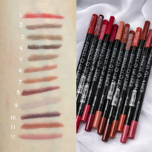 Delineadores De Labios Pack De Lapices Lip Liner Pink 21