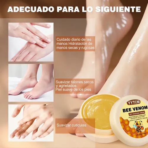 Crema Hidratante Para Pies Bee Venom Dry Crack, 20 G X 2 Bot