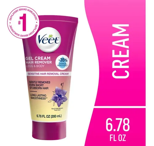 Crema Depilatoria Veet Piel Sensible 200 Ml Con Aloe Vera