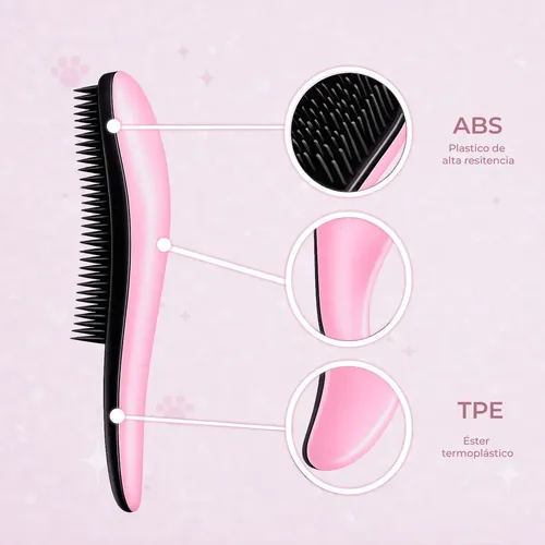 Cepillo Desenredante Antifrizz + Peine For Cabello Humedo