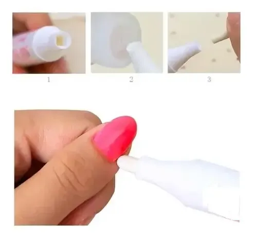 Lapiz Corrector Esmalte 4 Puntas X Unidad Manicuria