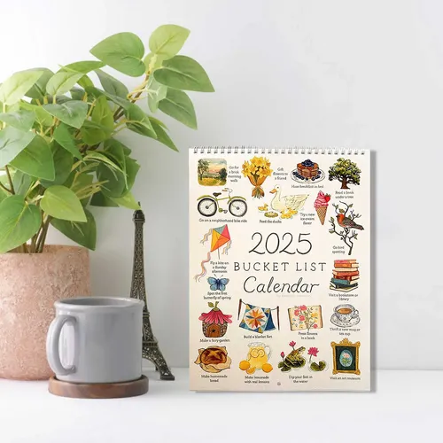 J Calendario J 2025 Con Lista Deseos Para Hacer Que Cada Me