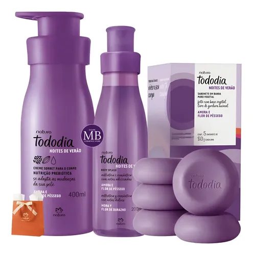 Kit Natura Tododia Noches de Verano Mora y Flor de Durazno