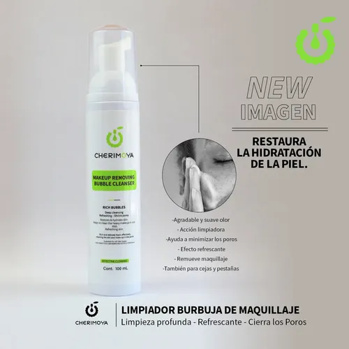 Espuma Desmaquillante Para Rostro Cherimoya Bubble Cleanser