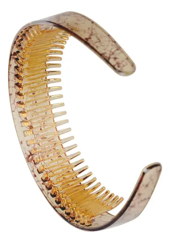 Diadema Dentada Para Mujer, Accesorio Informal Café Ligero