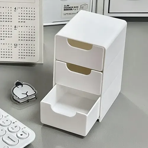 Caja Organizadora De Escritorio Para Cosméticos Y Joyas