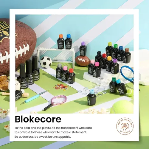 Set De Esmalte En Gel Beetles Blokecore 20 Colores Para