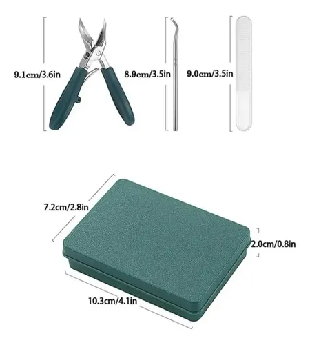 Alicates Cónicos Y Afilados Para Manos Y Pies Verde