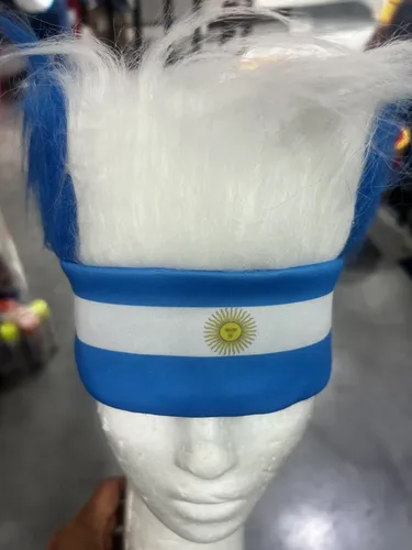 Vincha Argentina Con Pelo