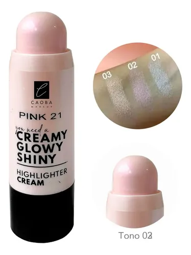 Iluminador Cremoso En Barra Highlighter Creamy Glowy Pink 21