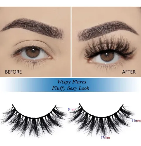 Pestañas Postizas Wispy Apcyust 10 Pares 5 Estilos