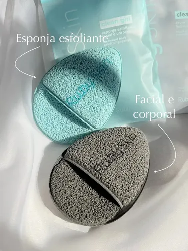 Esponja Exfoliante Ruby Rose Rubyskin Cleangirl Hba7000 Gris Tamaño de la esponja Mediana