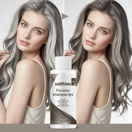 Shampoo Tintura Semipermanente Sumifang 120ml Milk Tea Gray Brown
