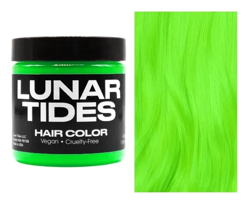 Tinte Semipermanente Lunar Tides Neon Lime 4 Oz