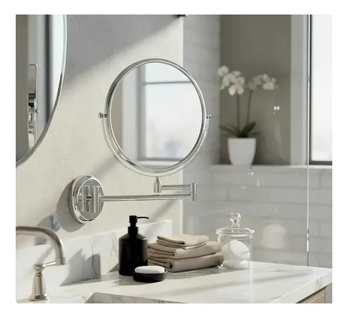 Espejo De Pared Extensible Con Aumento X3 Brazo 20 Cm