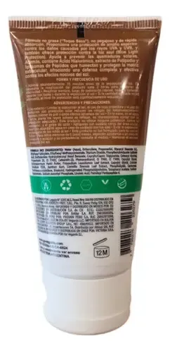 Veganis Protector Solar Facial Fps60 Tono Oscuro 36ml