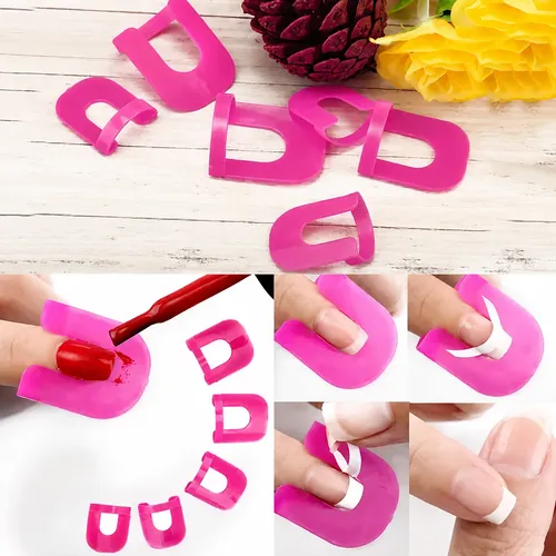 Kit 26 Pcs Protector Esmalte Uñas Reutilizable Manicura
