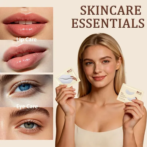 Mascarilla Arroz Ojos Labios,parches Ojos Hinchados Y Ojeras