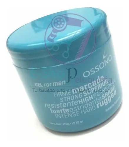 Gel For Men Ossono Powerfull Extra Fijacion Para El Pelo X10