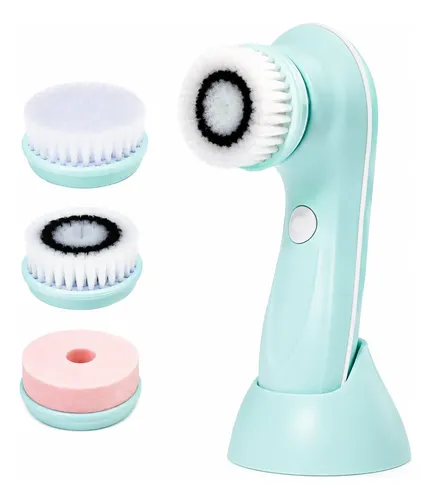Cepillo Limpiador Facial Recargable 3 Cabezales Sumergible