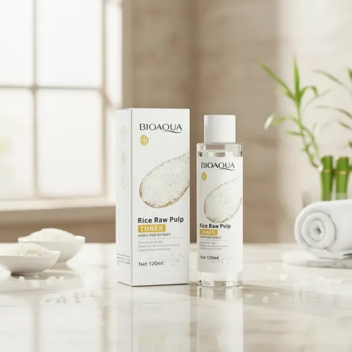 Tónico Facial Bioaqua Rice Raw Pulp Hidratante 120ml