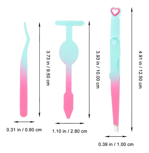 Set De Pinzas Para Cejas Portátiles, Precisión