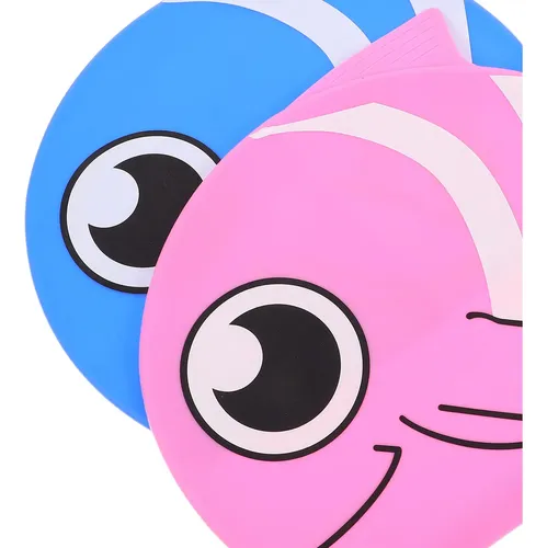 ` Gorro De Natación De Silicona For Niños, 2 Unidades: U
