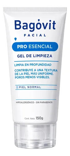 Bagovit Facial Pro Esencial Gel De Limpieza Piel Normal 150g Normal Día/noche