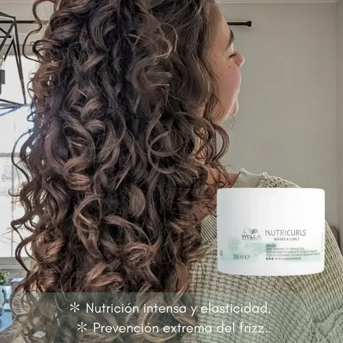 Mascara Capilar Rulos Wella Nutricurls 150 Nutritiva Rizos