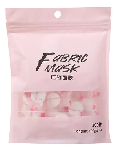 Mascarilla Facial Comprimida Desechable Para Skincare X50 Todo Tipo De Piel
