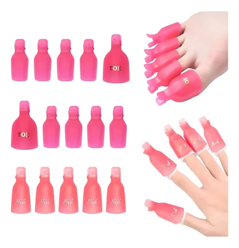 Kit De Clips Removedores De Esmalte De Uñas De Gel 20