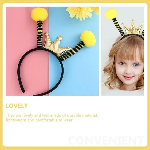 De 2 Piezas Lentes Con Diadema De Abeja Cintas Para El Pelo A