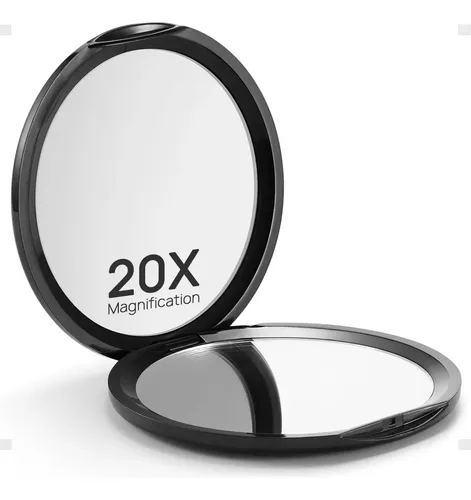 Espejo Compacto Macaki 3 De Doble Cara Con Aumento De 20x, N