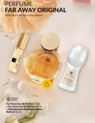 Avon Far Away Original Eau De Parfum Mujer 50ml Kit X 3