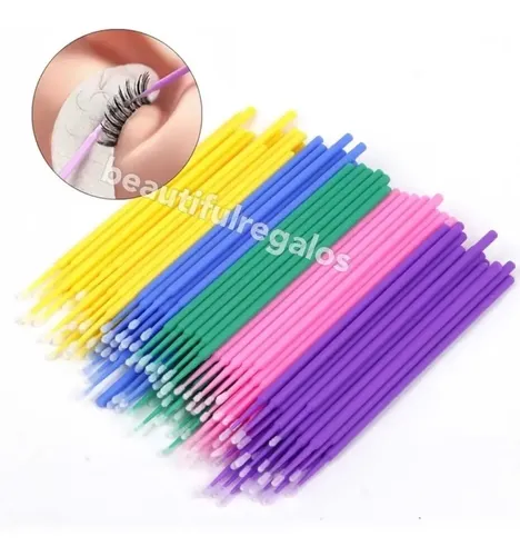 Kit Limpieza De Pestañas Botella Vertedor + Microhisopos
